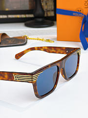 LV Slide Square Sunglasses Tortoise Z2746U  - 2