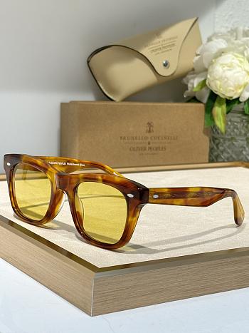 Oliver People Mister Brunello Vintage LBR Acetate Green Photochromic Crystal