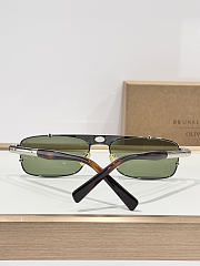 Brunello Cucinelli Paloma with Green Lenses and Silver Frame BC2010ST  - 2