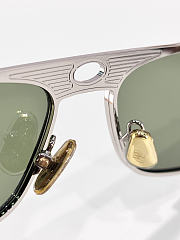 Brunello Cucinelli Paloma with Green Lenses and Silver Frame BC2010ST  - 4