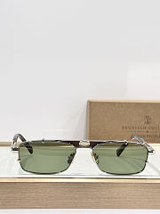 Brunello Cucinelli Paloma with Green Lenses and Silver Frame BC2010ST  - 6