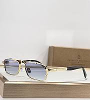 Brunello Cucinelli Paloma with Blue Lenses and Gold Frame BC2010ST - 2