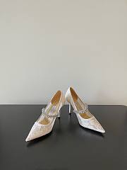 Jimmy Choo Bing Pump 65 Lace Pumps with Crystals - 3