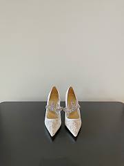 Jimmy Choo Bing Pump 65 Lace Pumps with Crystals - 2