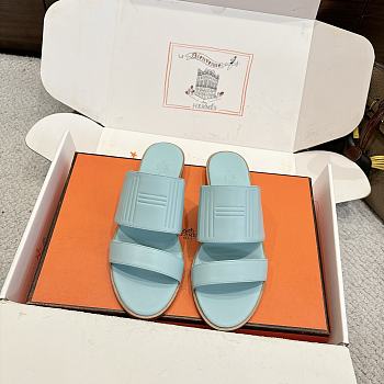 Hermes Mona Sandal Blue