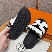 Hermes Chypre Sandals White Epsom - 6