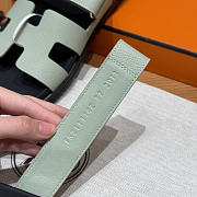 Hermes Chypre Sandals Green Epsom - 6