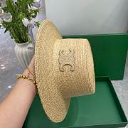 Celine Triomphe Hat In Raffia Natural - 4