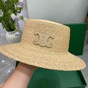 Celine Triomphe Hat In Raffia Natural - 3