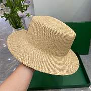 Celine Triomphe Hat In Raffia Natural - 2