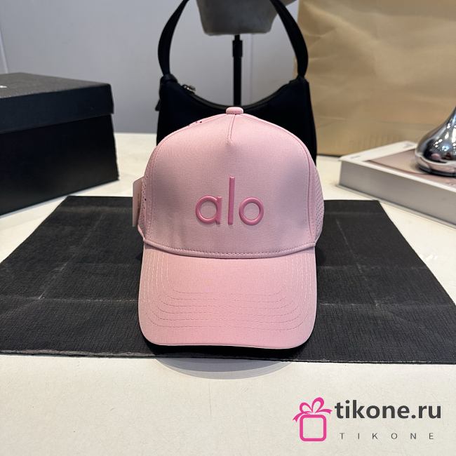 Alo District Trucker Hat Candy Heart Pink  - 1
