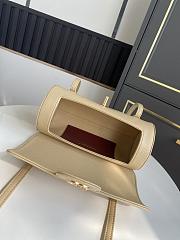 Chanel Small Bowling Bag Grained Shiny Calfskin & Gold-Tone Metal Beige - 20.5x10x10cm - 4