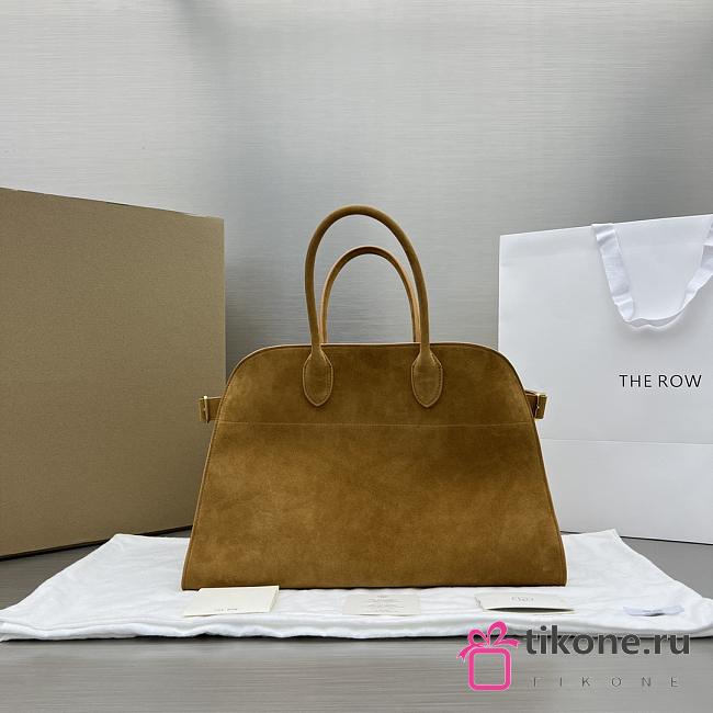 The Row Soft Margaux 15 Bag in Suede Cider - 38×24×27cm - 1