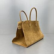 The Row Soft Margaux 15 Bag in Suede Cider - 38×24×27cm - 3