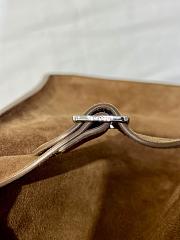 The Row Soft Margaux 15 Bag in Suede Gold - 38×24×27cm - 3