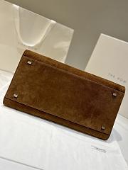 The Row Soft Margaux 15 Bag in Suede Gold - 38×24×27cm - 5