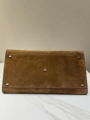 The Row Soft Margaux 17 Bag in Suede Gold - 43×24×30cm - 6