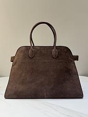 The Row Soft Margaux 17 Bag in Suede Mocha - 43×24×30cm - 6