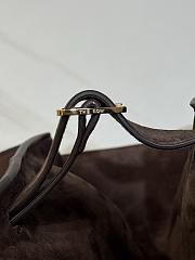 The Row Soft Margaux 17 Bag in Suede Mocha - 43×24×30cm - 5