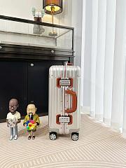 Rimowa Original Cabin Twist Suitcase in Silver & Brown  - 3