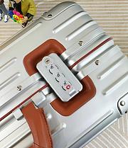 Rimowa Original Cabin Twist Suitcase in Silver & Brown  - 2