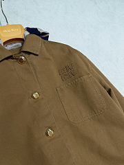 Miumiu Old Gabardine Single-breasted Coat Khaki  - 2