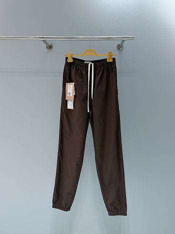 Miumiu Washed Twill Joggers Cocoa Brown/Khaki