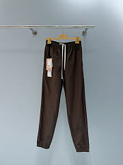 Miumiu Washed Twill Joggers Cocoa Brown/Khaki - 4