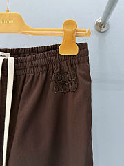 Miumiu Washed Twill Joggers Cocoa Brown/Khaki - 2
