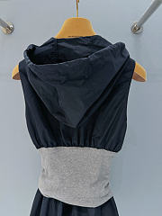 Miumiu Technical Fabric Dress Blue/Grey  - 4