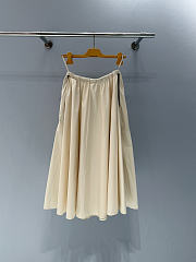 Miumiu Technical Fabric Skirt Beige - 3