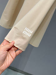 Miumiu Technical Fabric Skirt Beige - 2