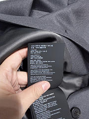 Miumiu Single-breasted Gabardine Jacket Anthracite Gray  - 4