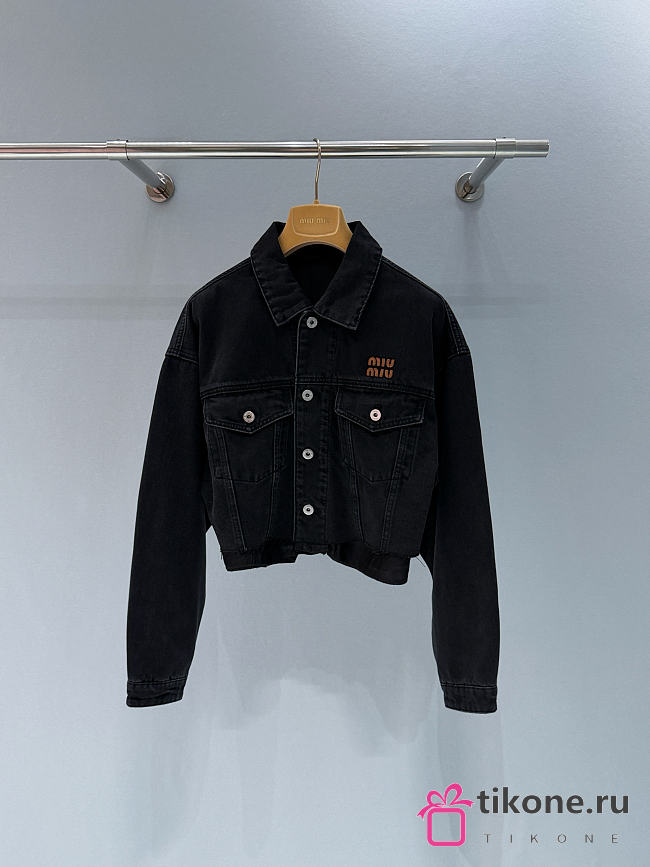 Miumiu Denim Jacket Black  - 1