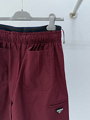 Prada Poplin Skirt Burgundy P197Z - 5