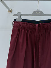 Prada Poplin Skirt Burgundy P197Z - 3
