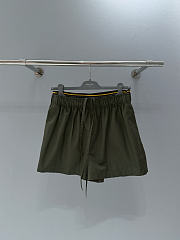 Prada Poplin Shorts Military Green P202KC - 3