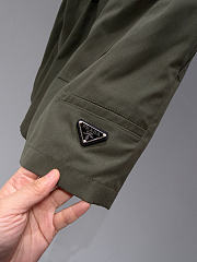 Prada Poplin Shorts Military Green P202KC - 6