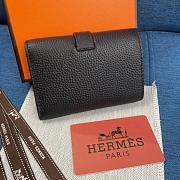 Gift Hermes Wallet Togo Leather Black - 6