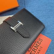 Gift Hermes Wallet Togo Leather Black - 4