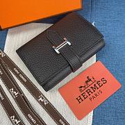 Gift Hermes Wallet Togo Leather Black - 2