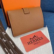 Gift Hermes Wallet Togo Leather Brown - 5