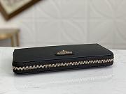 Gift Prada Large Saffino Leather Wallet Black - 6