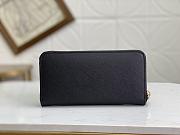 Gift Prada Large Saffino Leather Wallet Black - 3