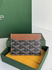 Gift Goyard Saint-Sulpice Card Wallet Initials Brown - 1