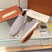 Loro Piana 360 LP Flexy Walk Sneaker Wish Wool Gray Mix (FG7F) - 4