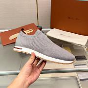 Loro Piana 360 LP Flexy Walk Sneaker Wish Wool Gray Mix (FG7F) - 6