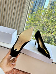 Dior Initials Pump Black Suede 10cm - 5