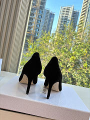 Dior Initials Pump Black Suede 10cm - 4