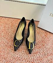 Dior Initials Pump Black Lambskin 10cm - 1